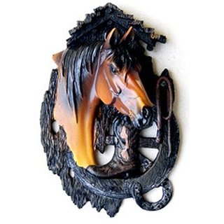 Hängebild Pferdeköpfe 3D groß