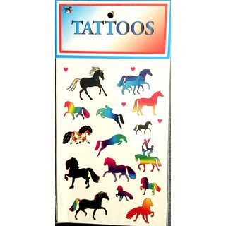 Tattoos Pferde, bunt