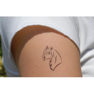 Tattoos Pferde schwarz-weiß