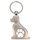 Schlüsselanhänger Hund mit Einkaufswagen-Chip Pfote