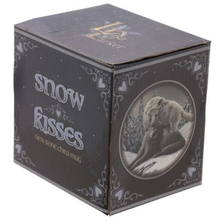 Tasse Wolfspaar (Porzellan) Snow Kisses, Design Lisa Parker