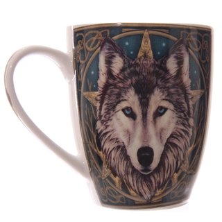 Tasse Wolfskopf (Porzellan) Forest Spirit, Design Lisa Parker