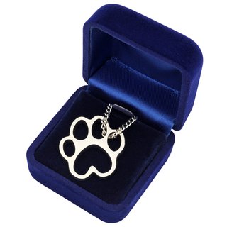 Halskette Spur - Pfotenabdruck Hundepfote Katzenpfote
