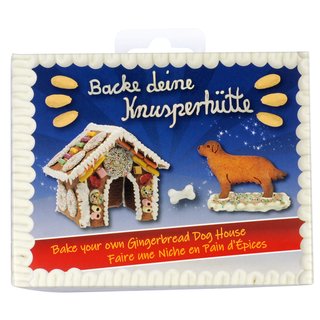 Back-Set Knusperhütte, Ausstechform Hund mit Knochen