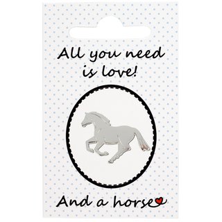 Pin All you need is love and a horse auf Karte (Pferd Galopp silber)