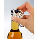 Schlüsselanhänger Pfotenabdruck "Spur" mit Flaschenöffner