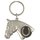 Schlüsselanhänger Pferdekopf mit Einkaufswagen-Chip Hufeisen