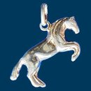 Anhänger Steigendes Pferd, Silber 925