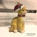 Weihnachtsanhänger Katze mit Weihnachtsmütze
